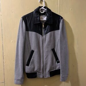 Leather Panel Jacket